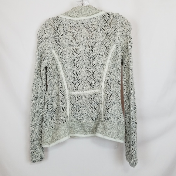 Rosie Neira Anthropologie Sweater Blazer Gray Medium - Picture 6 of 8
